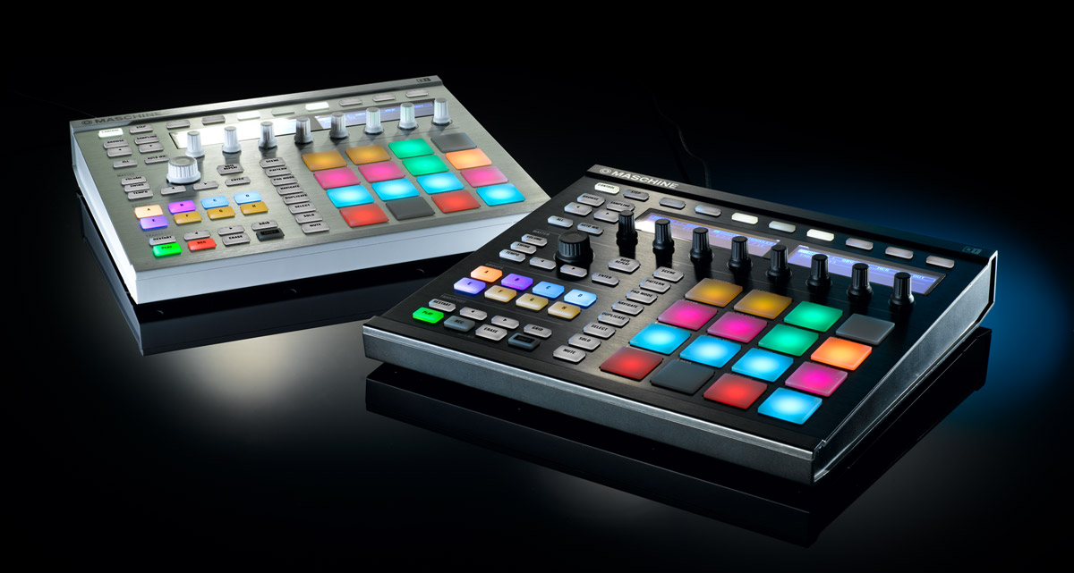 MASCHINE in white and black