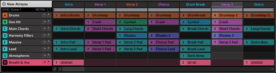 Arranging Tracks