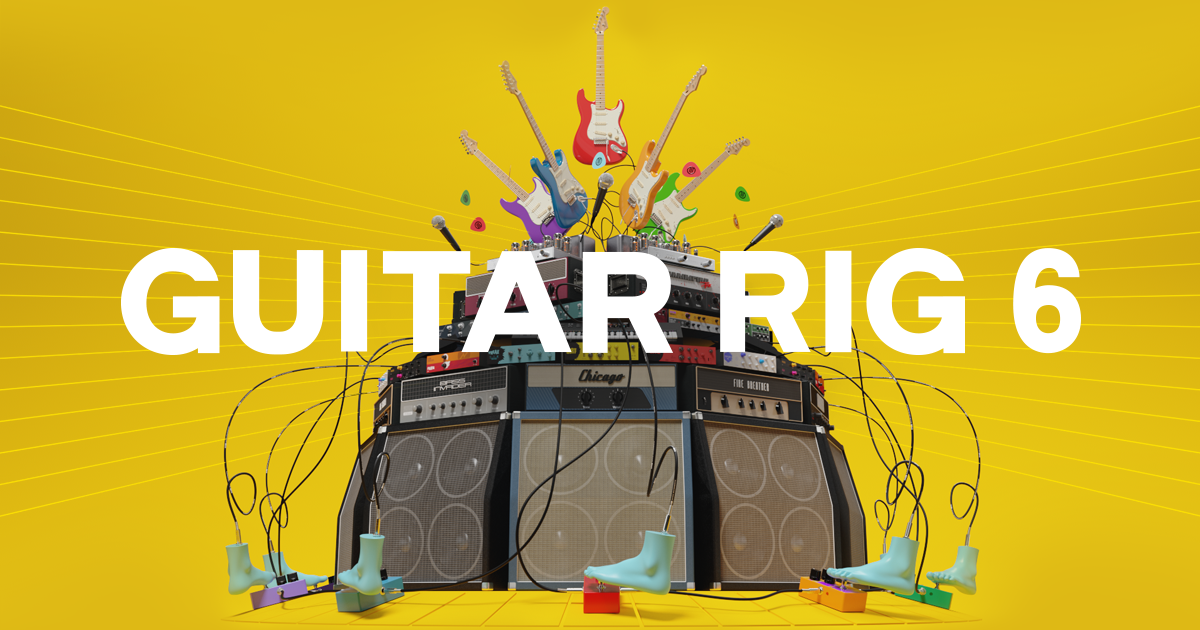 NEW! CRACK Native Instruments Guitar Rig 5 Pro V5.1.1 UNLOCKED - R2R Guitar-Rig-6-product-page-00-social-v2