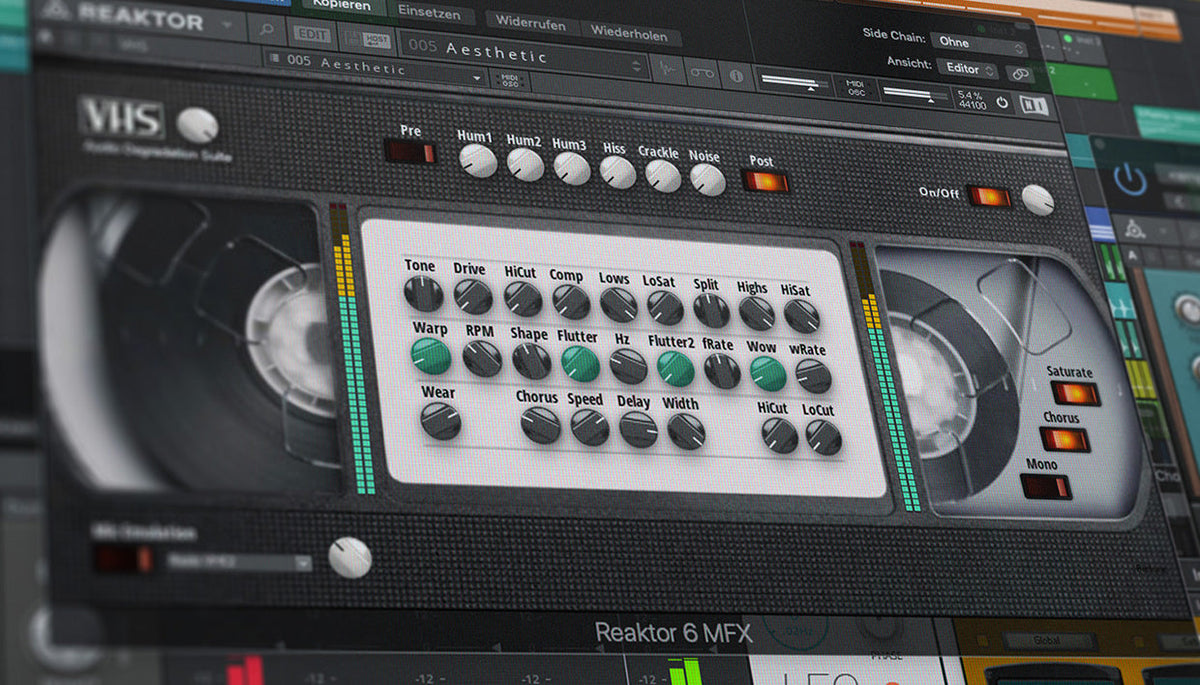 7 free tape and lo-fi effects for REAKTOR
