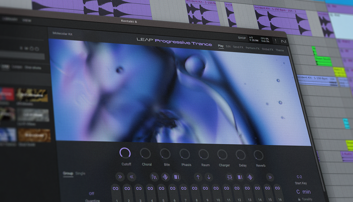 Creating beats with Leap, modern loop engine