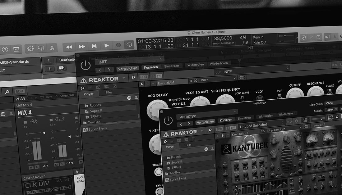6 free REAKTOR ensembles for dark techno
