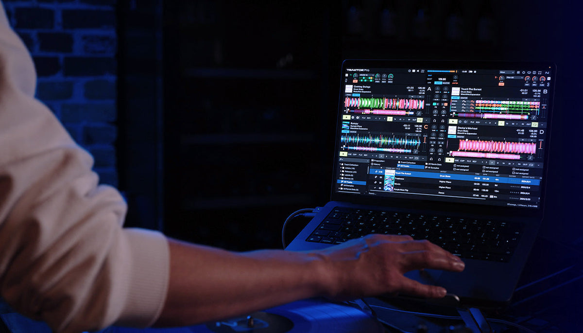 A person DJing.