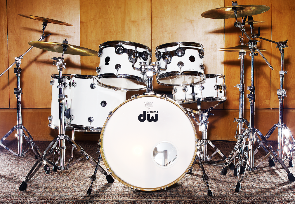 DRUM KIT 2: WHITE KIT, DW COLLECTOR'S SERIES
