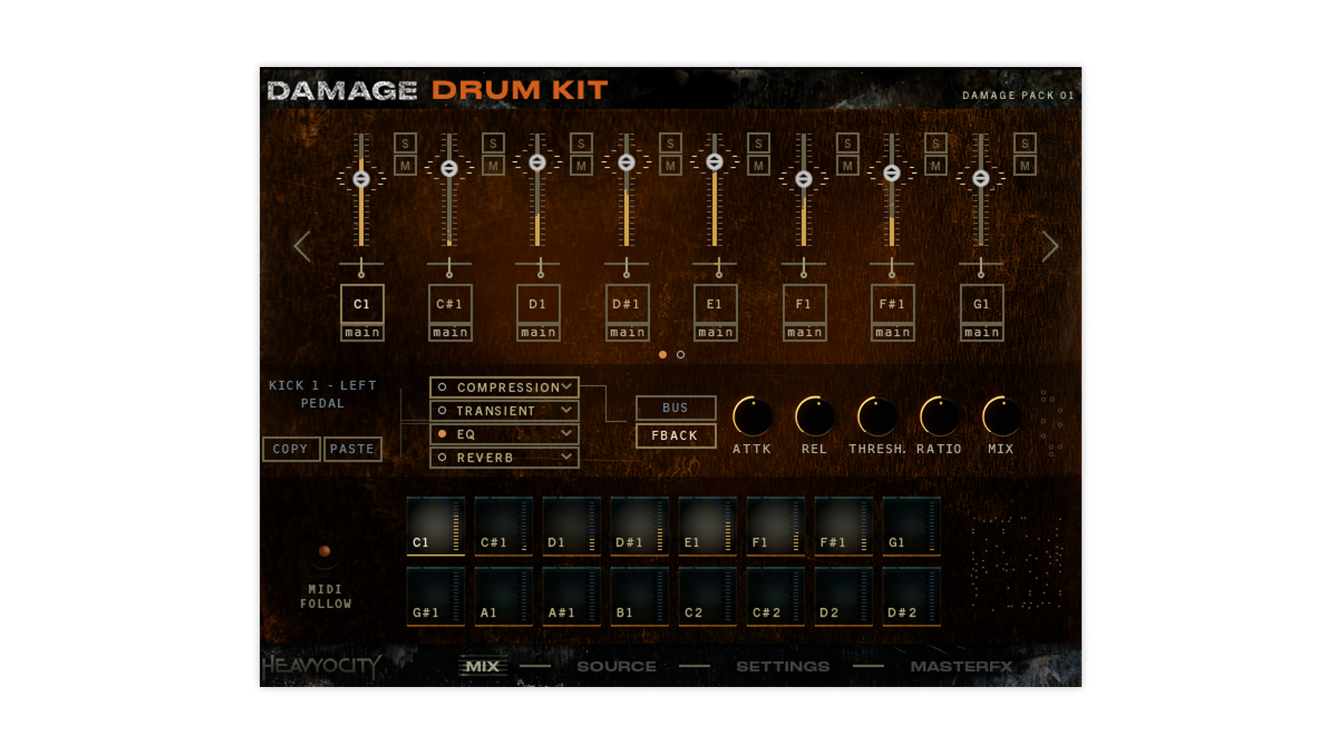 DAMAGE DRUM KIT