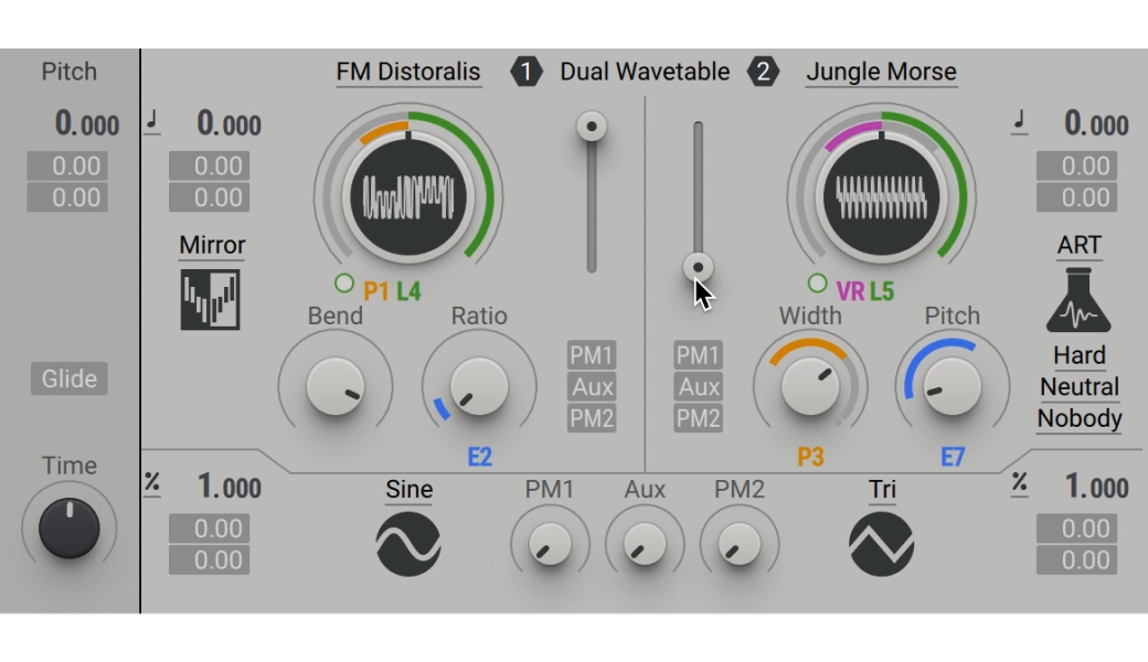 THE OSCILLATORS AND NOISE MODULES
