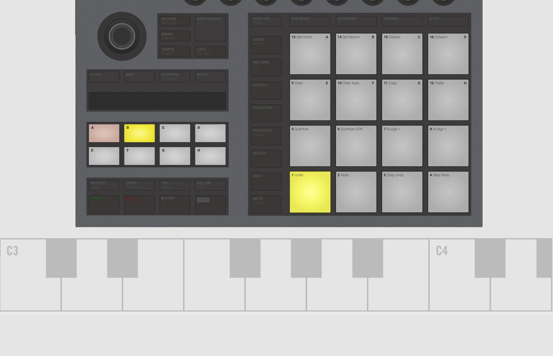 SWITCHING TO KEYBOARD MODE
