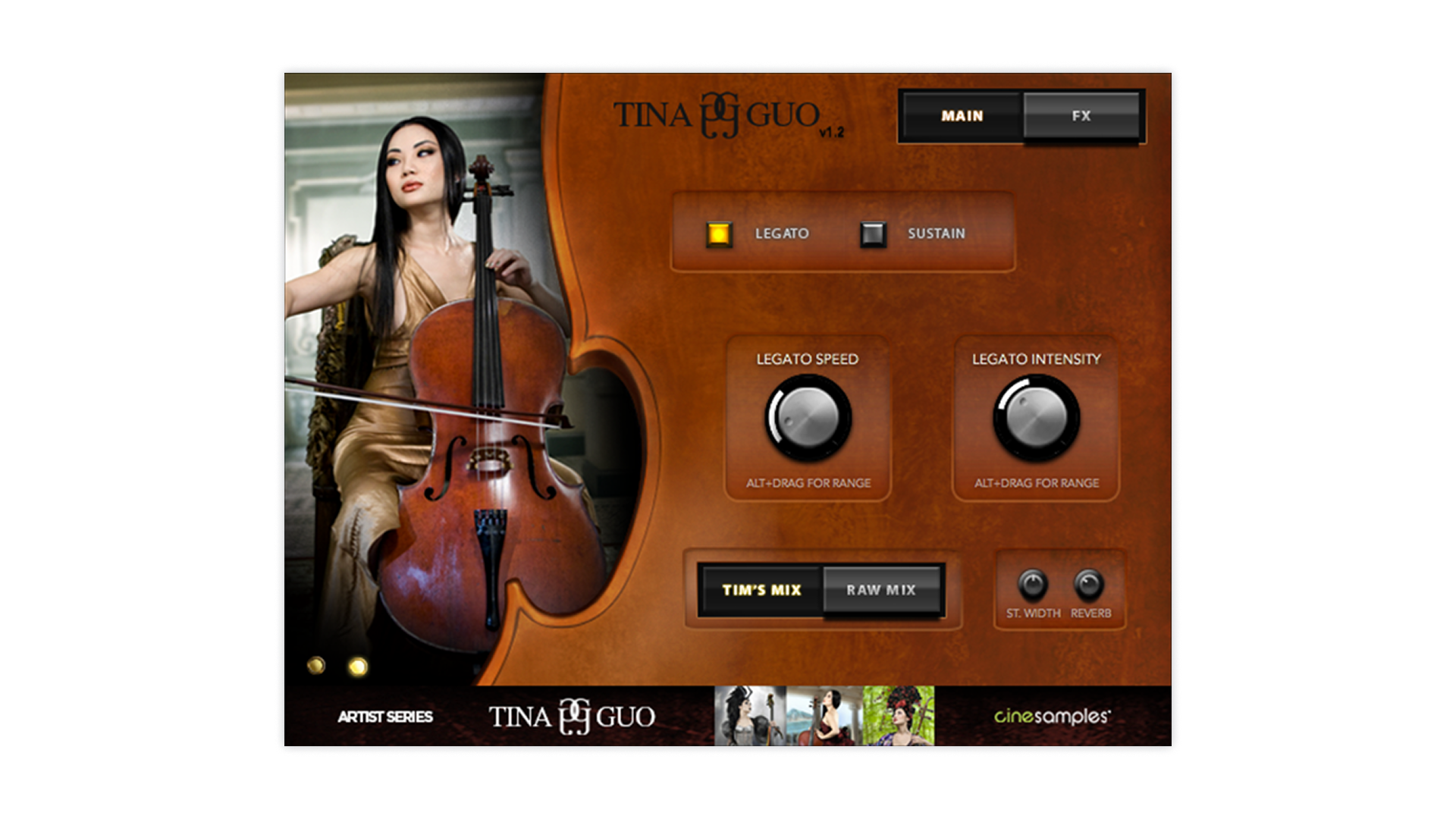 Tina Guo Acoustic Cello Legato