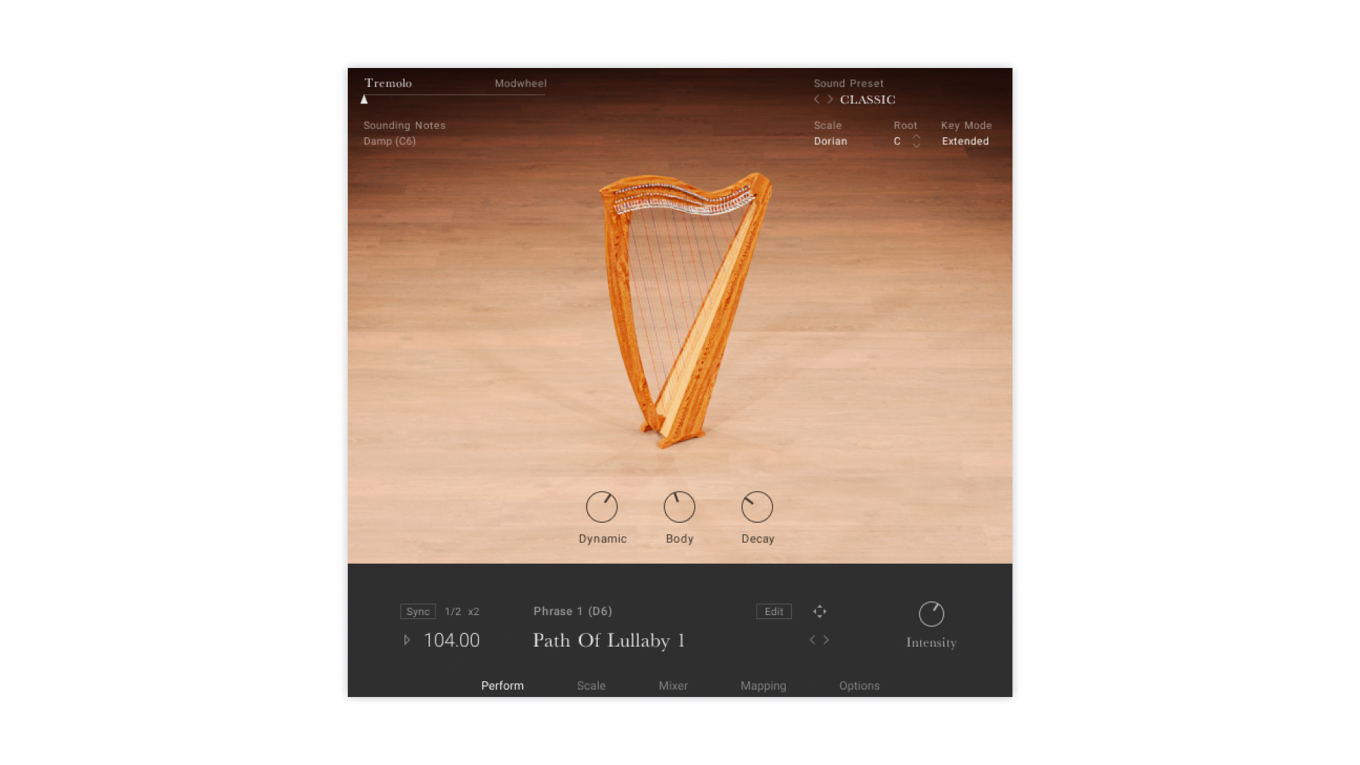 IRISH HARP
