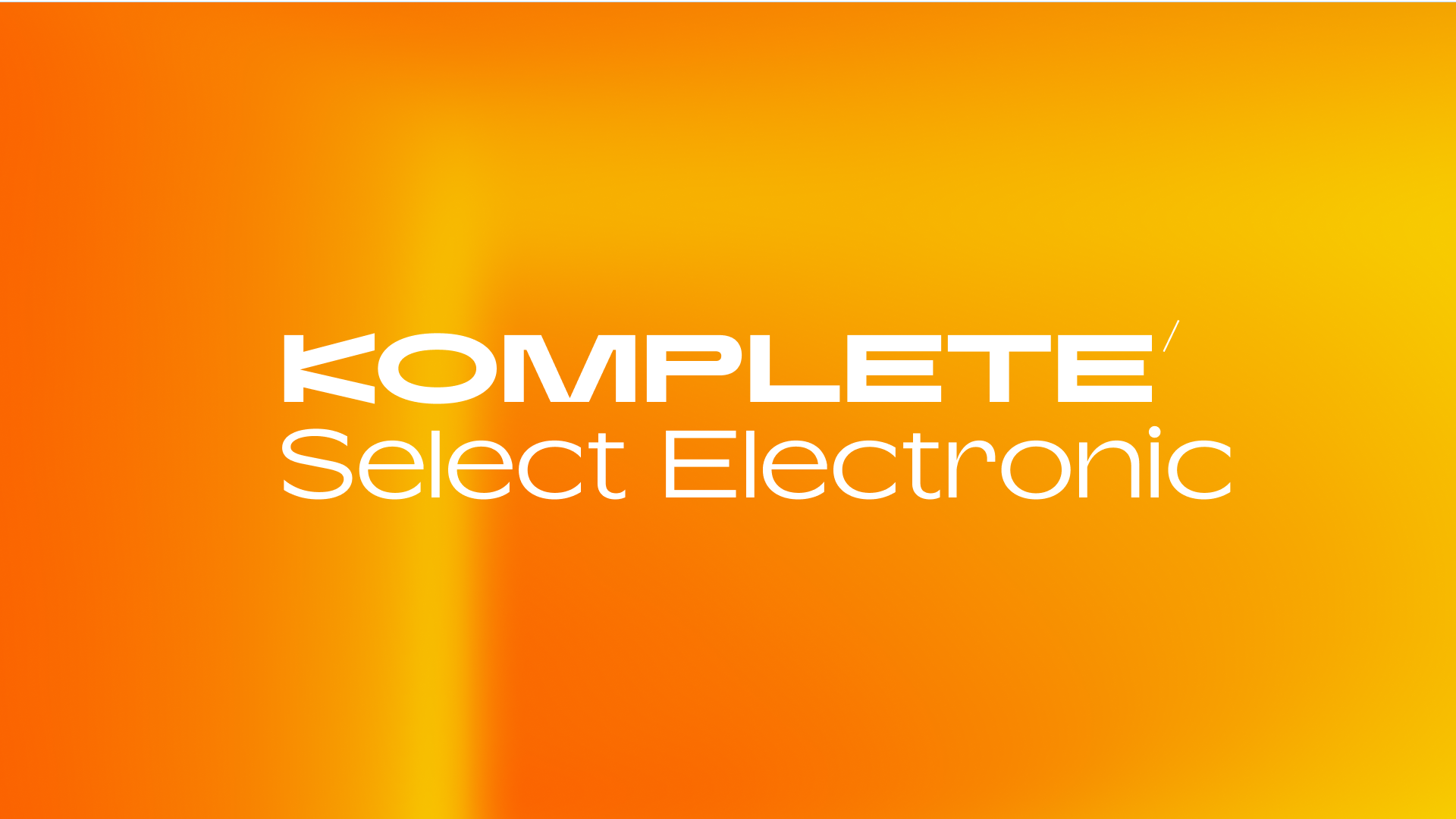 Komplete Select - Electronic