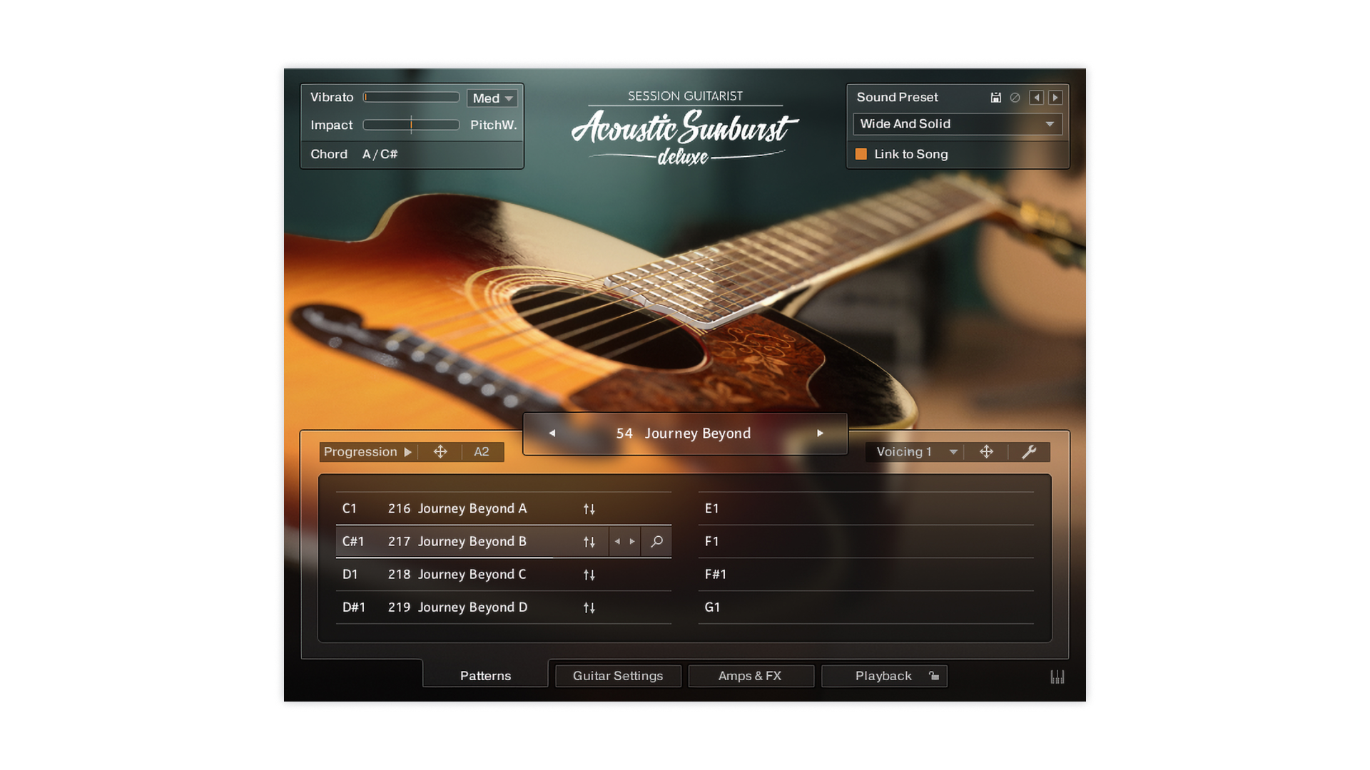 Session Guitarist – Acoustic Sunburst Deluxe