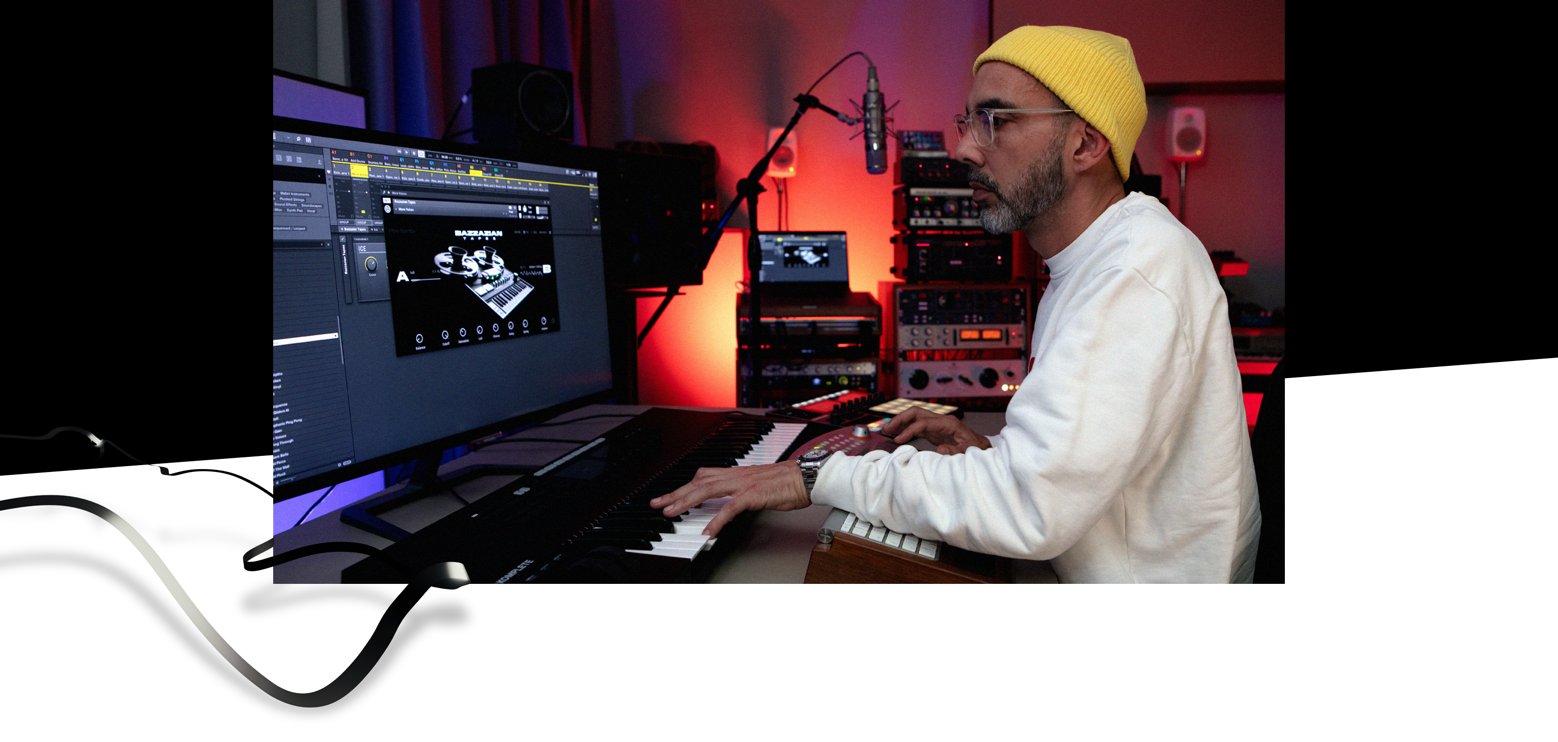 In the studio with Bazzazian