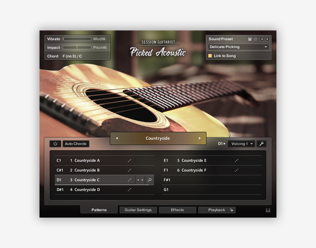 6. Session Guitarist  –  Picked Acoustic