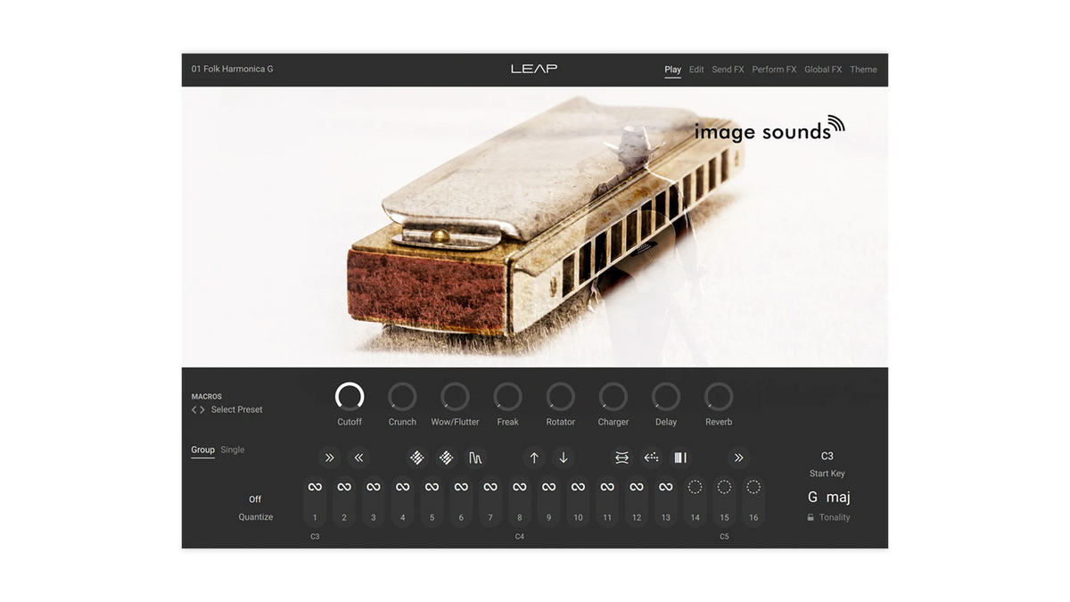 Folk Harmonica - Carousel Image 1