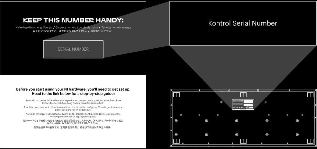 Step 3: Enter the serial number in Native Access