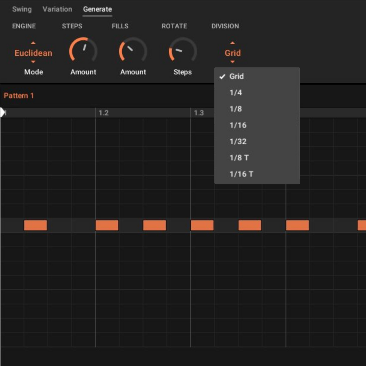 Euclidean sequencer