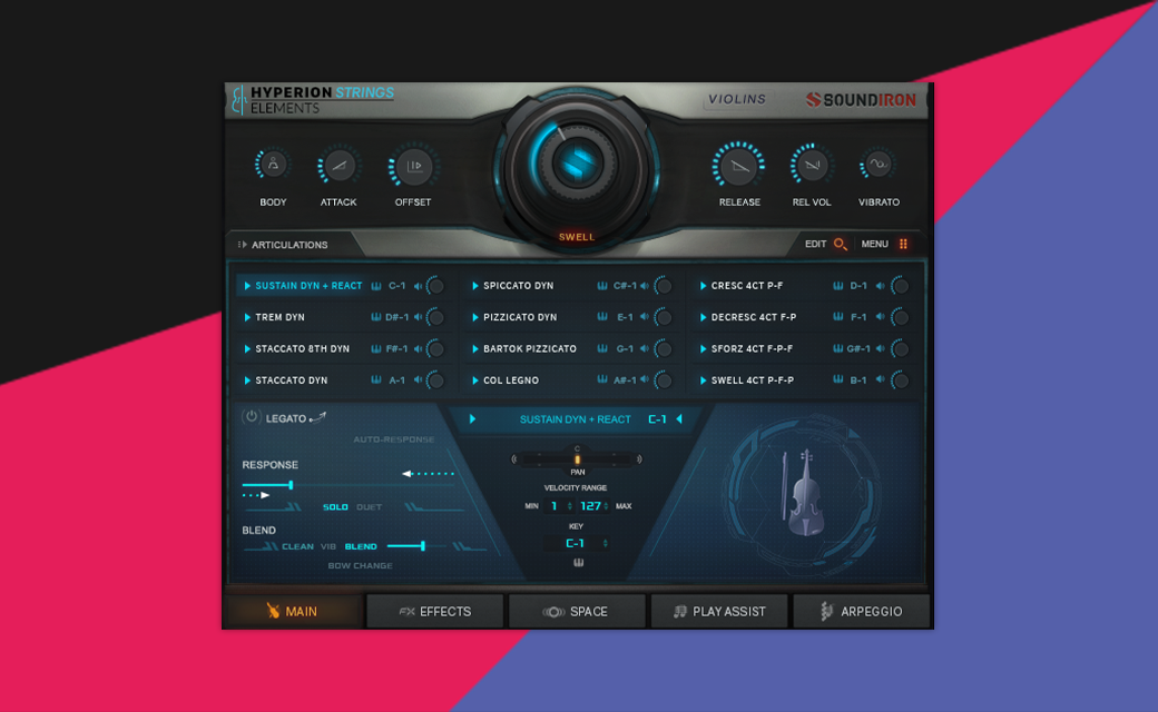 Hyperion Strings Elements