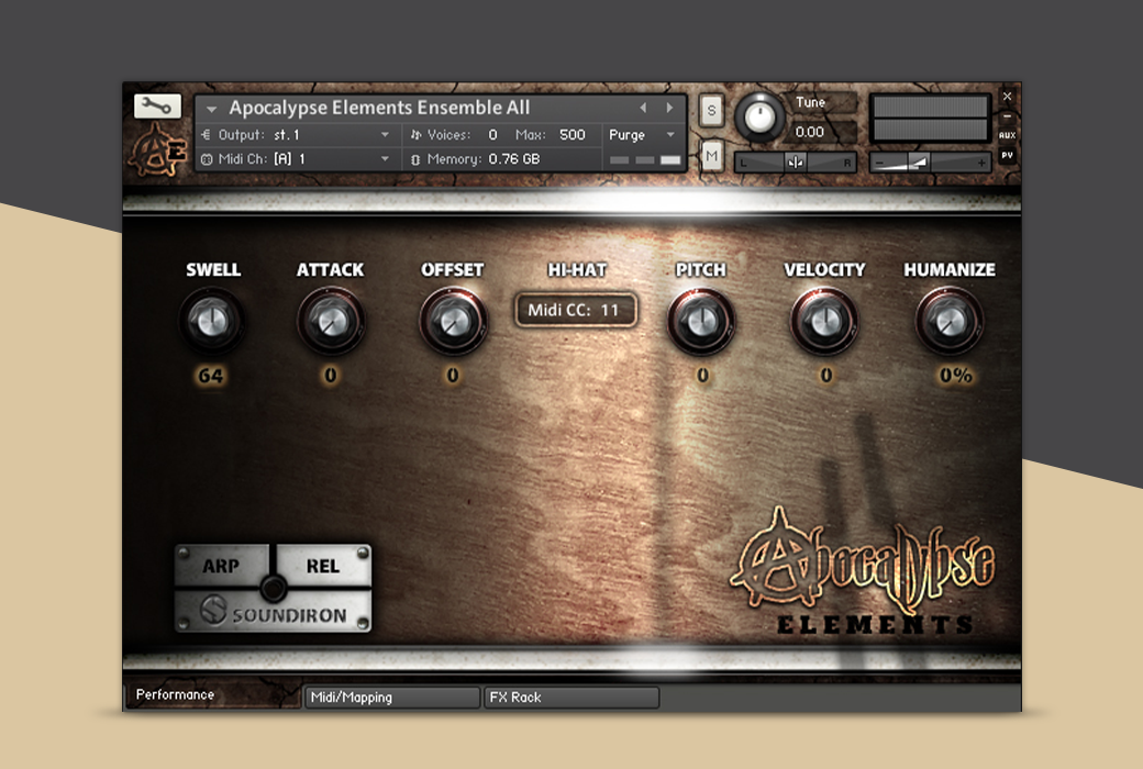APOCALYPSE PERCUSSION ELEMENTS