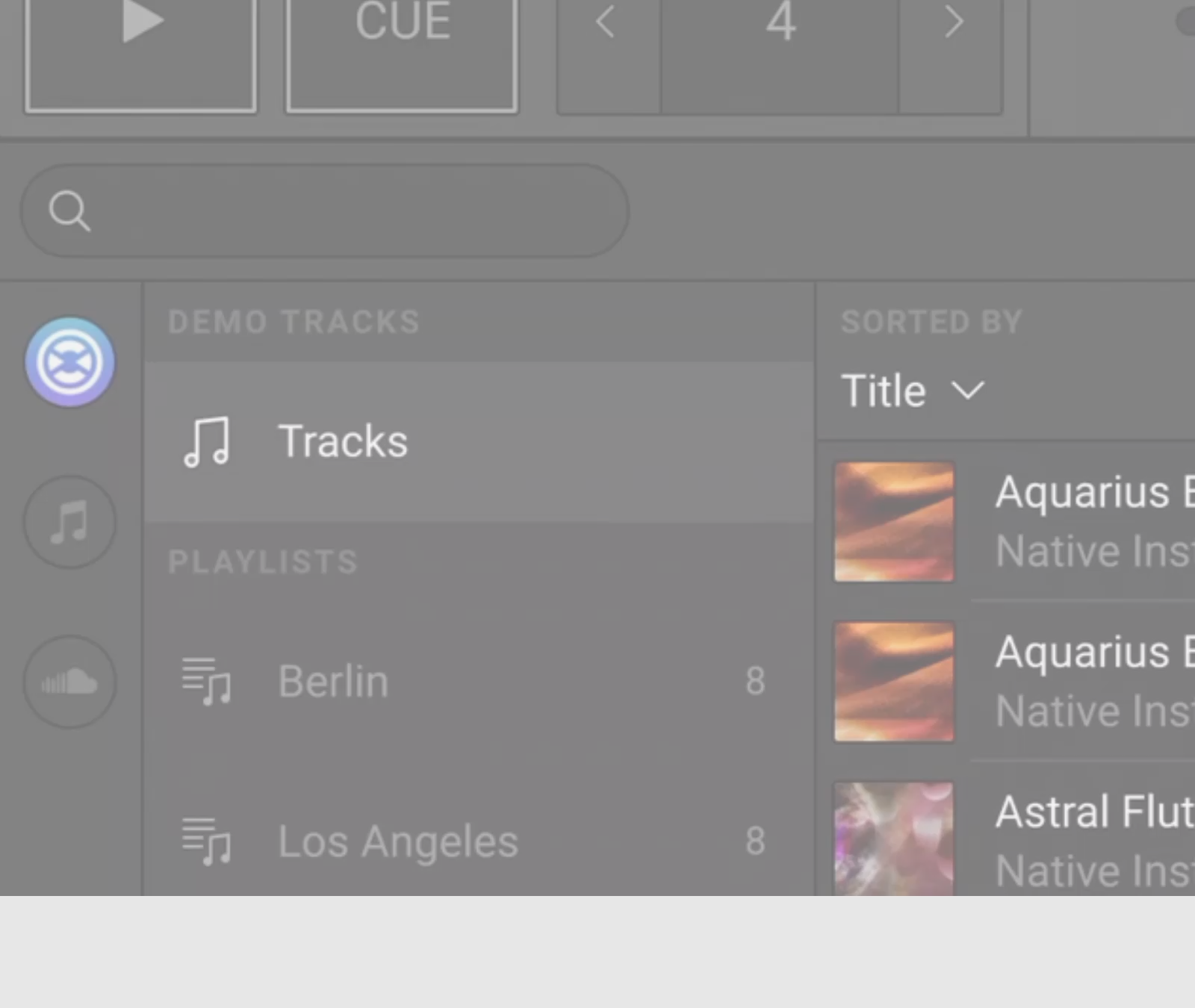 Choosing Tracks from iTunes
