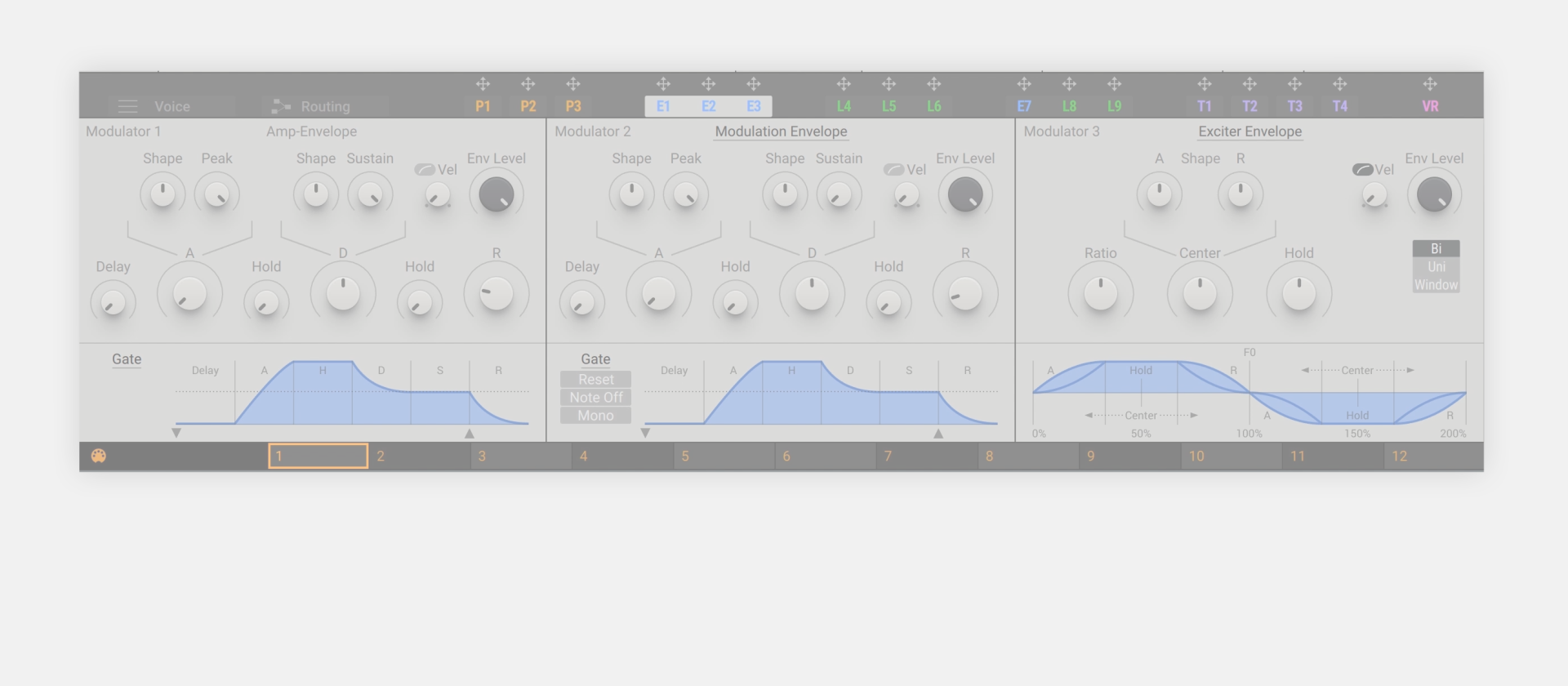 Amplitude Envelope の調整