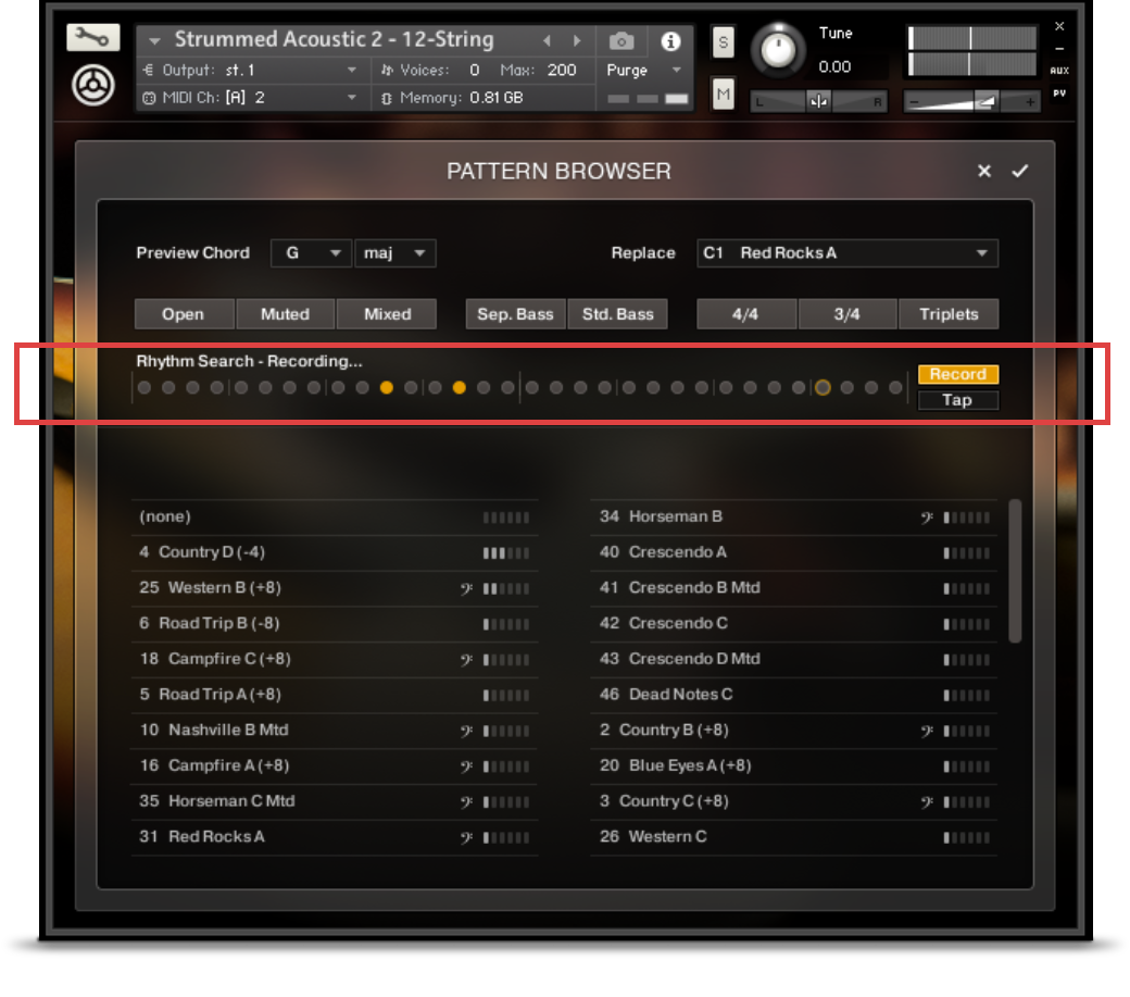 TAP RHYTHM FINDER