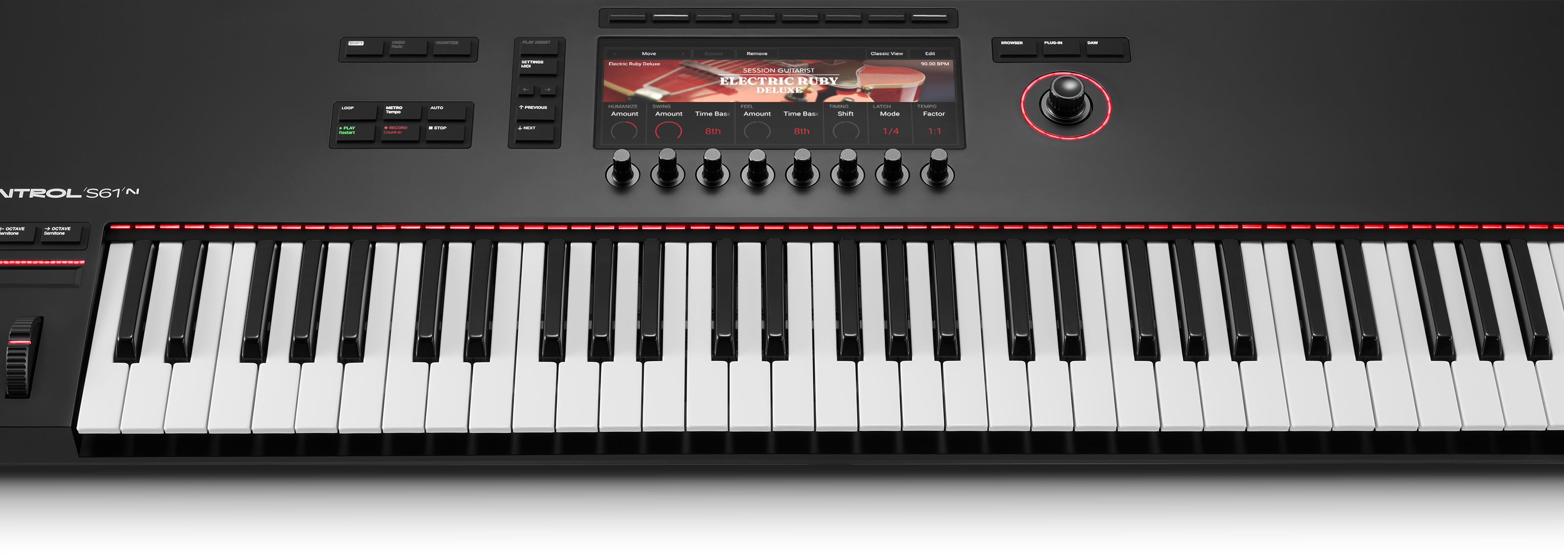 Gitarre spielen mit Kontrol-Keyboards