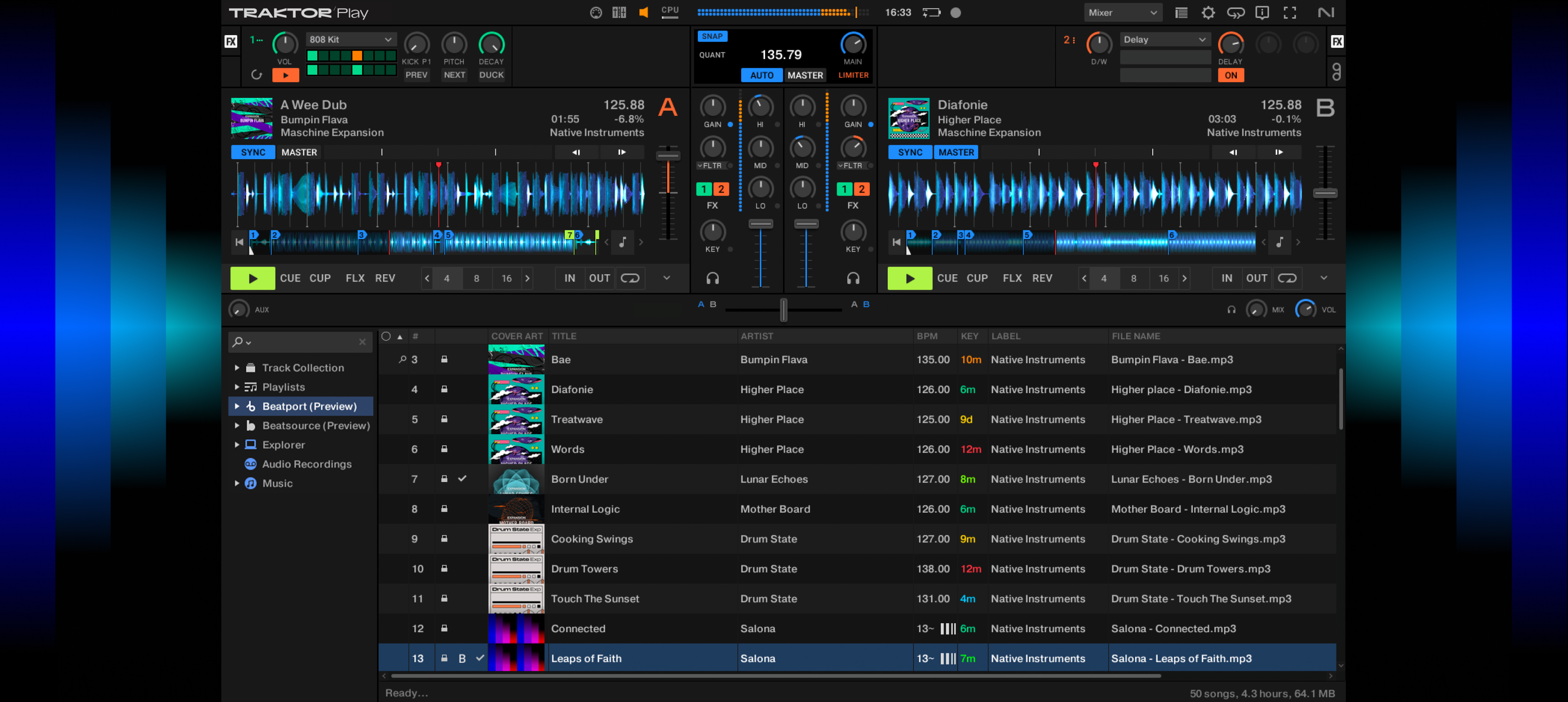 在此处开始。随时随地进行 DJ 演出。