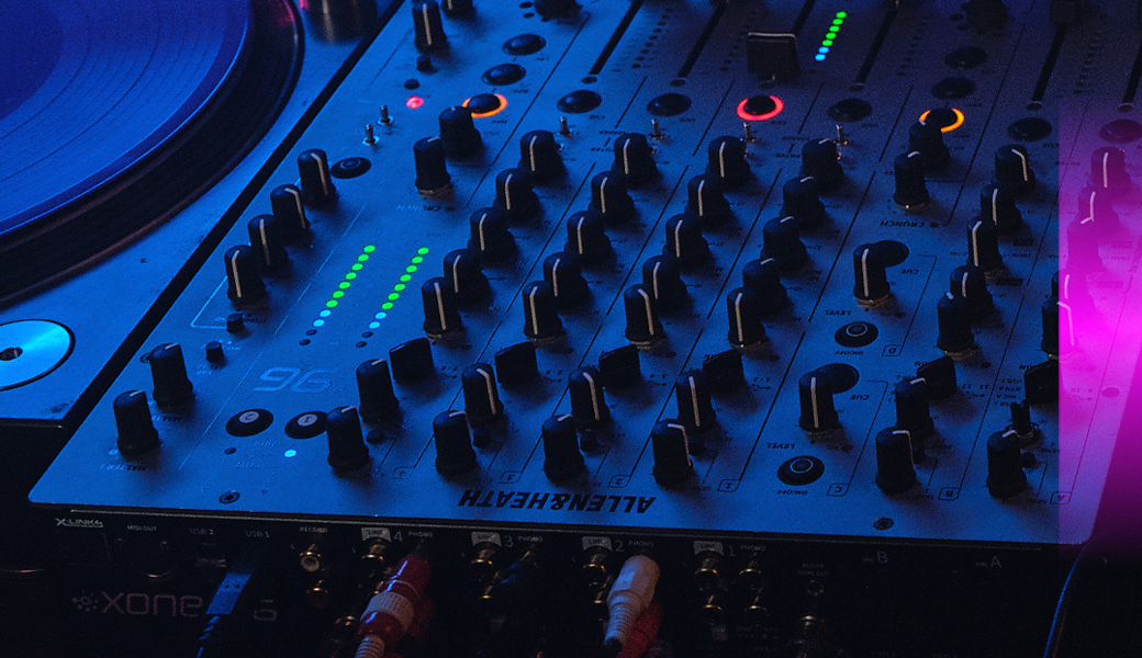 CDJs and mixers
