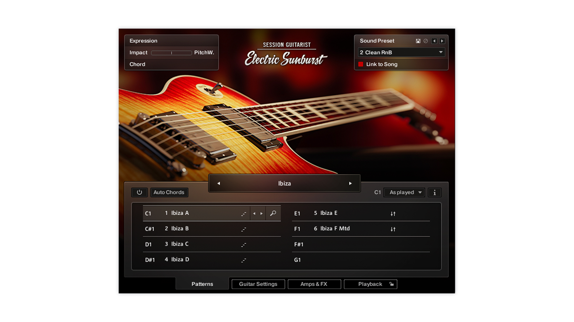SESSION GUITARIST – ELECTRIC SUNBURST