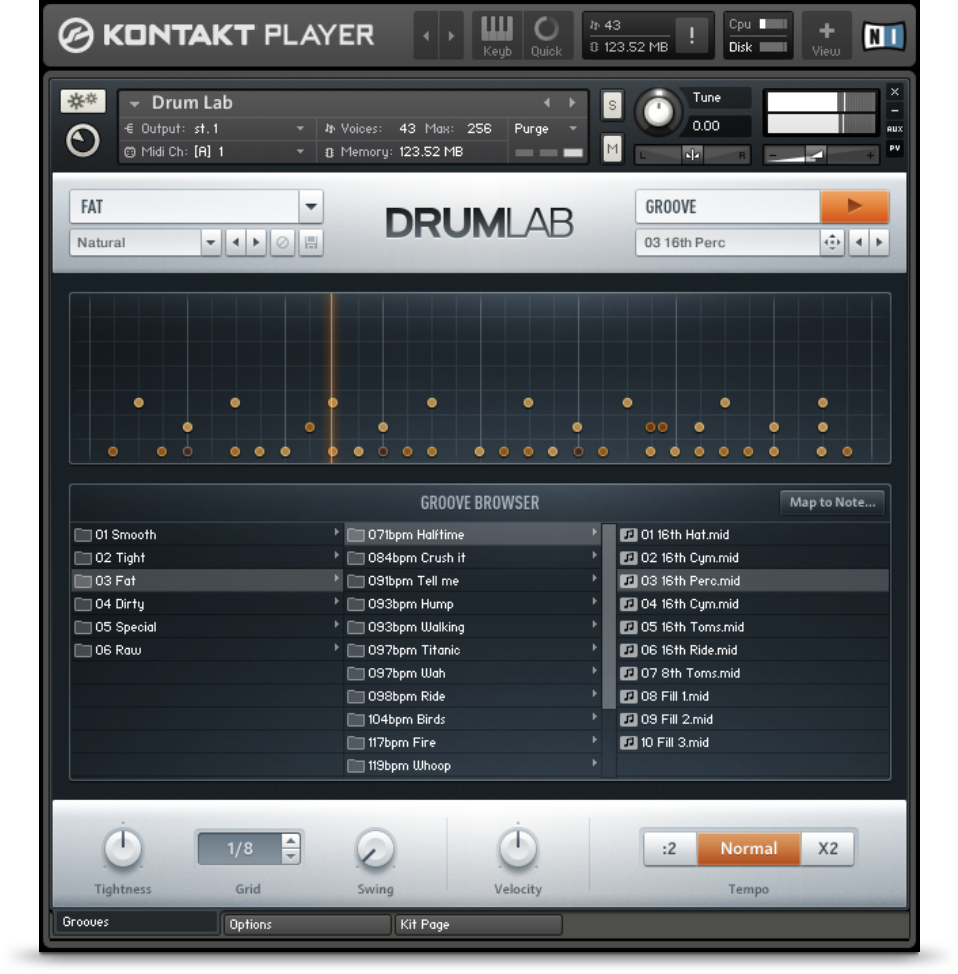COMPOSANTS PERCUSSIFS
