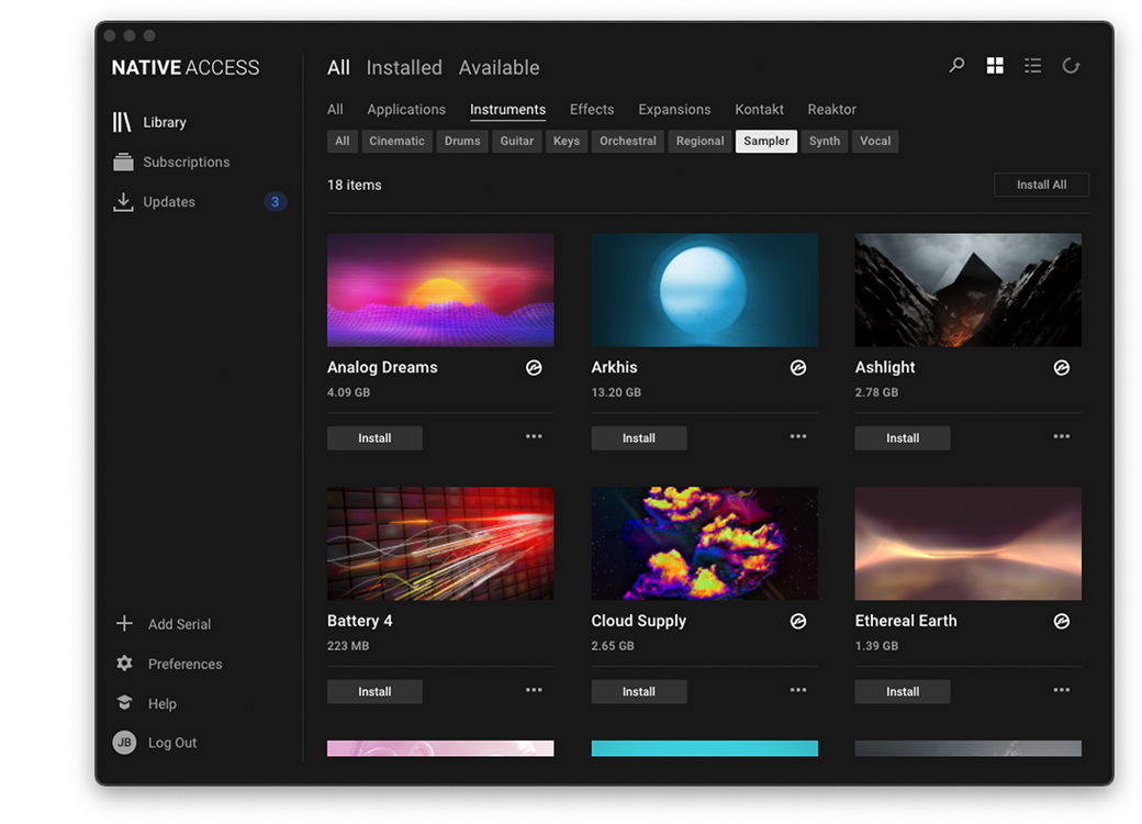 NATIVE ACCESS – TOOL FÜR DOWNLOAD UND AKTIVIERUNG