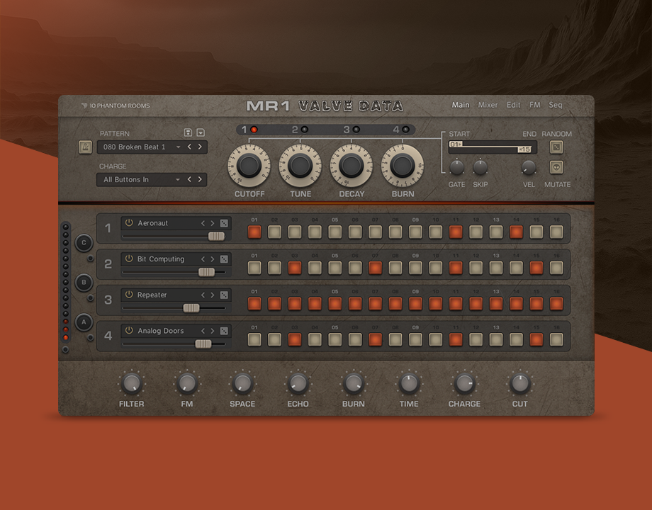 MR1 Valve Data – Drum machine plugin