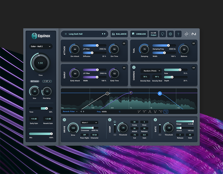 iZotope Equinox | Pro surround and immersive reverb plugin