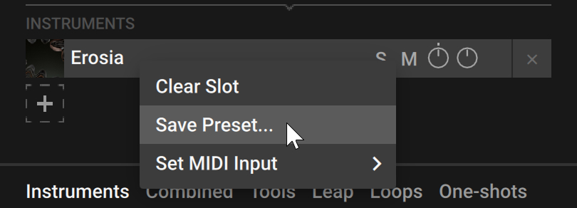 KIE-Kontakt-SidePane-Navigator-RightClickErosiaSlot-SavePreset.jpg