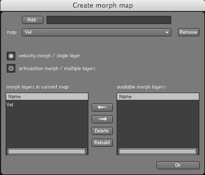 The Morph Map Editor.