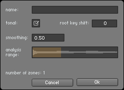 The options dialog for creating Morph Layers.