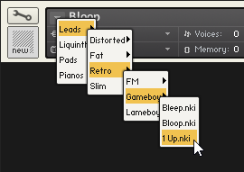 ​​Replacing an Instrument using the Quick-Load menu.