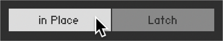 A tab button to toggle between different views.