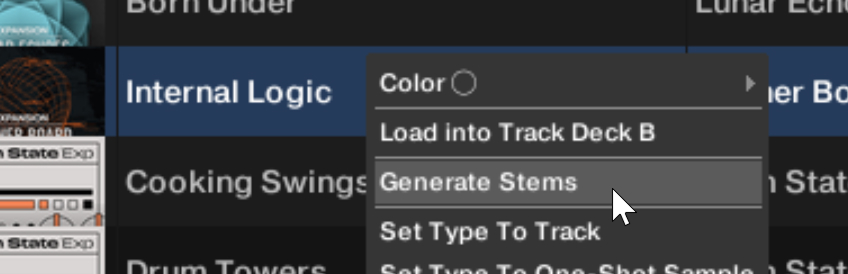 TPlay4_Browser-TrackList-ContextMenu-GenerateStems.jpg