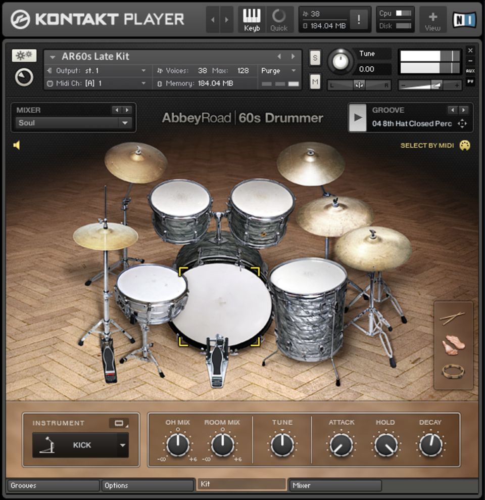 ドラム : Abbey Road 60S Drummer : Drums And Equipment | Komplete