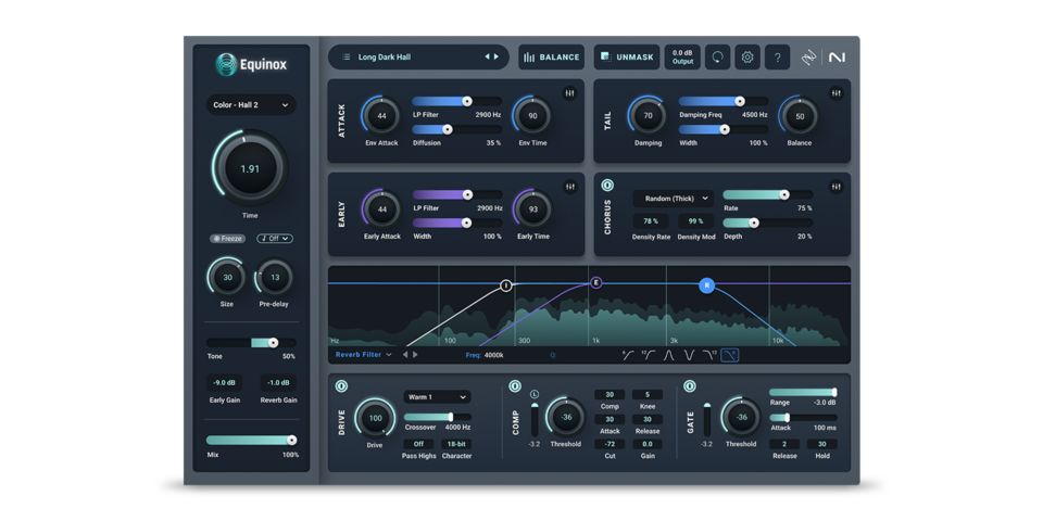 iZotope Equinox | Pro surround and immersive reverb plugin