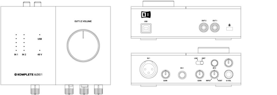 Specifications : Komplete Audio 1 / Audio 2 | Komplete